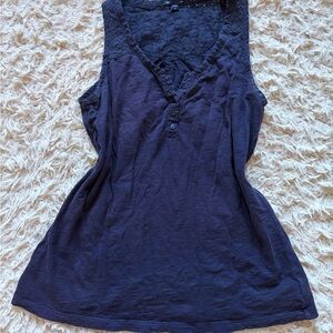 GAP Dark Blue Elegant Tank Top